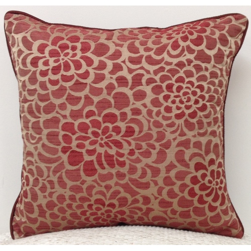 Flower Marone Petal Design Cushion Cover Maroon - Main Image