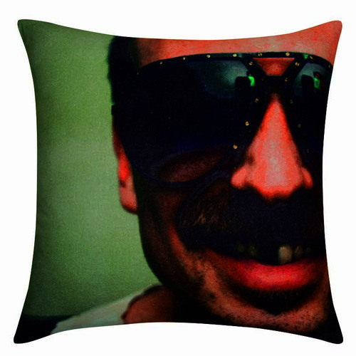 Blaze Toothless Dude Face with Sunglasses Cushion Cover - Main Image
