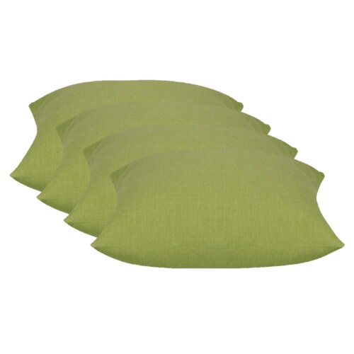 Pack of 4 Elements Green Square 50cm x 50cm Cushion Covers - Main Image