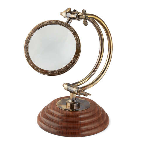 Curved Arm 100mm Desk Magnifying Glass - Main Image