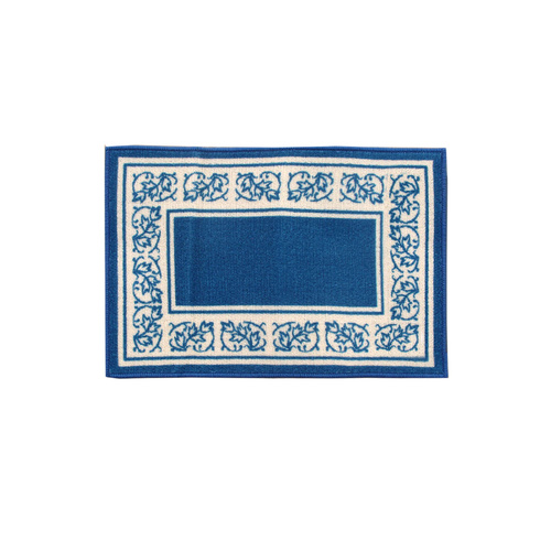 Newton Rubber Backed Non Slip Bath Mat 40 x 60cm Blue - Main Image