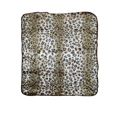 Animal Skin Pattern Faux Mink Blanket Queen Leopard - Main Image