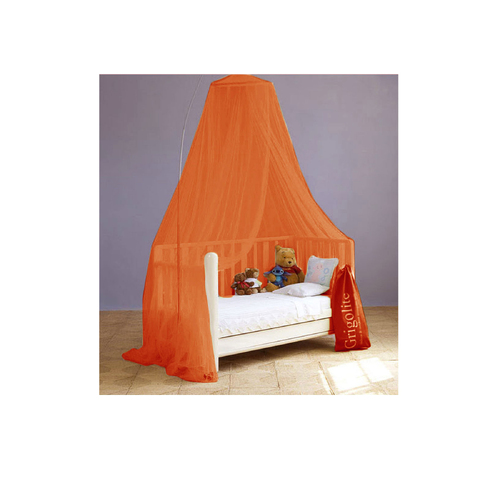 Nursery Baby Cot Size Bed Decorative Canopy Orange - Main Image