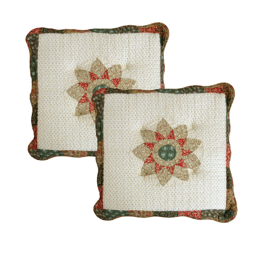 Choice Set of 2 Patchwork Floral Chair Pads 45 x 45 + 5 cm - Main Image