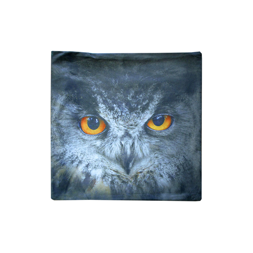 Black Owl Square Cushion Cover - Main Image
