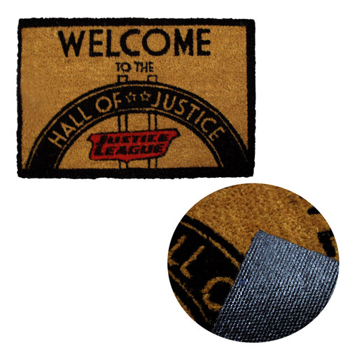 DC Comics Coir Door Mat - Hall Of Justice - Main Image