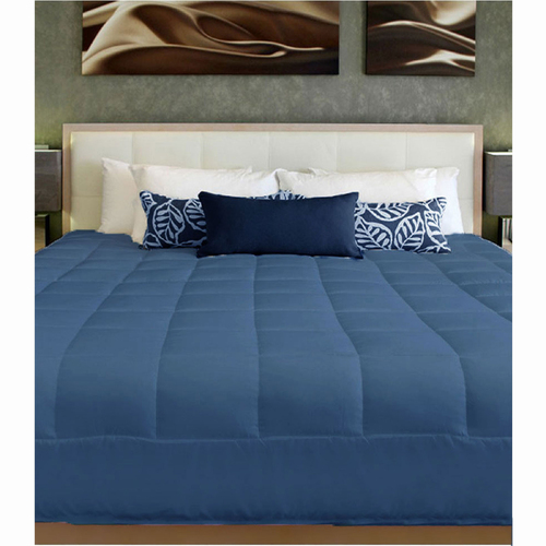 2 in 1 Cushion Quilt Pad Navy Single - Main Image