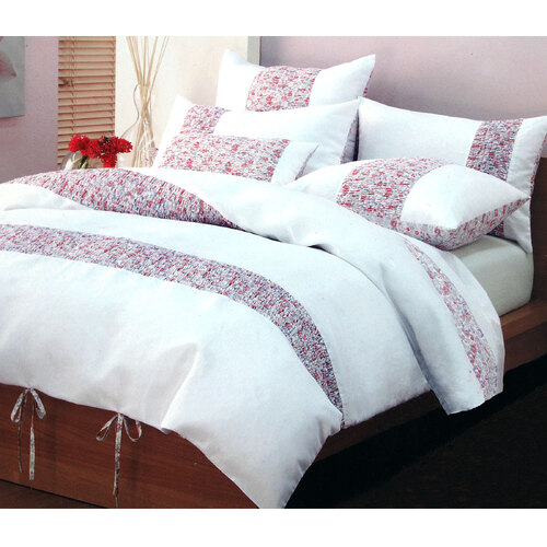 Lucy Pink Quilt Cover Set Queen - Main Image