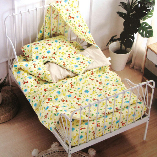 United Animal Kingdom Baby 100% Cotton Printed Sheet Set Cot Size - Main Image