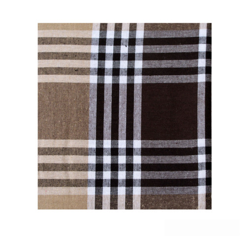 Check Table Cloth Tartan Brown 180 x 180 cm - Main Image