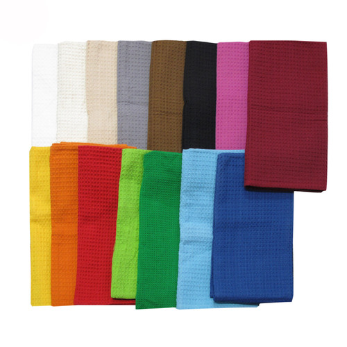 Random Pick Set of 6 100% Cotton Waffle Tea Towels - 50 x 70 cm - Main Image