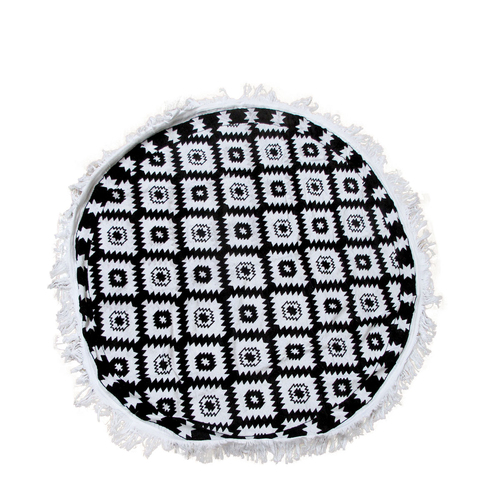 Aztec 100% Cotton Round Beach Towel - Main Image