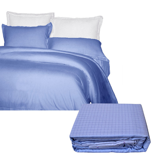 Rose Garden Checkered Lilac Quilt Cover Set King - Main Image