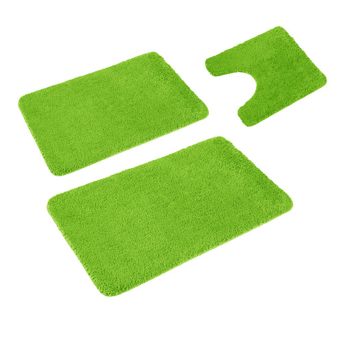 Florenz Set of 3 Contour Bath Mat Set Green - Main Image