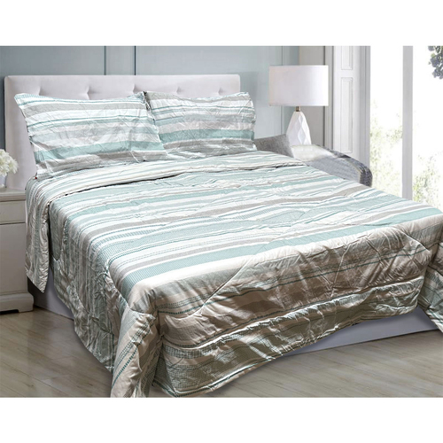 Hotel Living 3 Pce Light Weight Comforter Set Queen/King Oscar Mosaic - Main Image