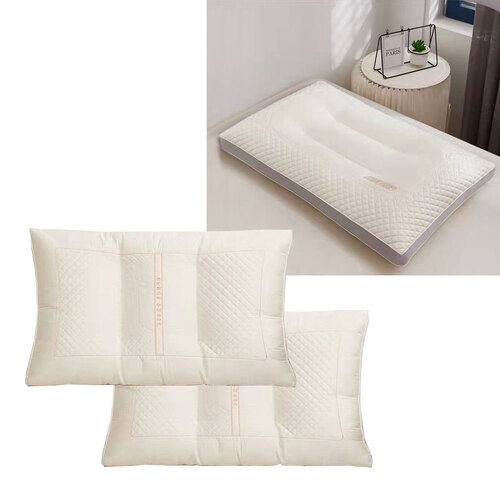 Twin Pack Pearl Protein & Latex Skin Friendly Standard Pillows 48 x 74 cm - Main Image