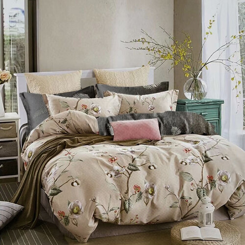 Blossom Bliss 100% Cotton Reversible Quilt Cover Set Queen - Main Image