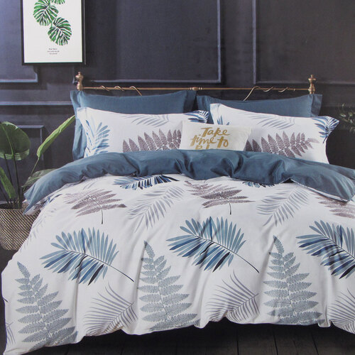 Destiny 100% Cotton Reversible Quilt Cover Set Queen - Main Image