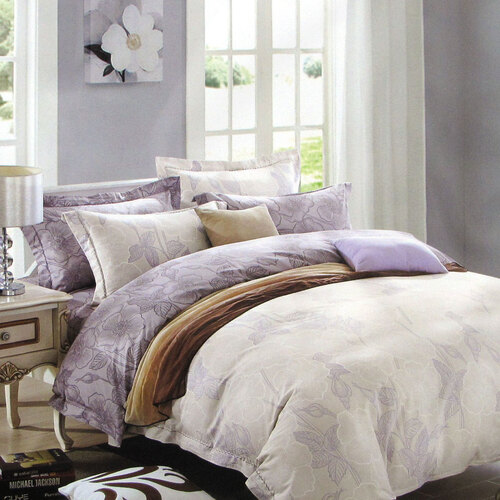 250TC Gilmore Cotton Reversible Quilt Cover Set Queen - Main Image