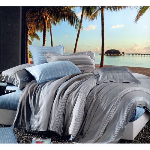 Manhattan 100% Cotton Quilt Cover Set - King - Main Image