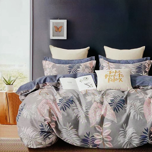 Pippa Lees 100% Cotton Reversible Quilt Cover Set Queen - Main Image