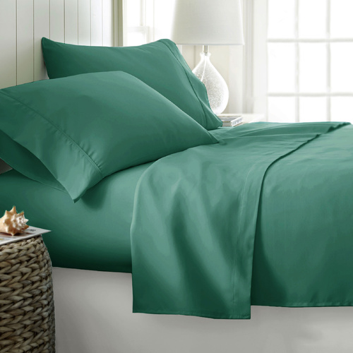 400TC Cotton Sateen Sheet Set King Teal - Main Image