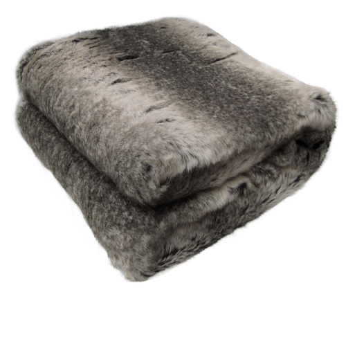 Faux Fur Luxury Animal Throw Rug Wild Deer - Main Image