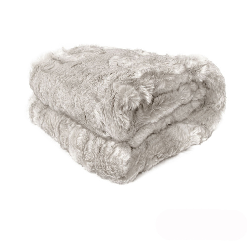 Dale Animal Faux Fur Throw Rug 127 x 152 cm Dall Sheep - Main Image