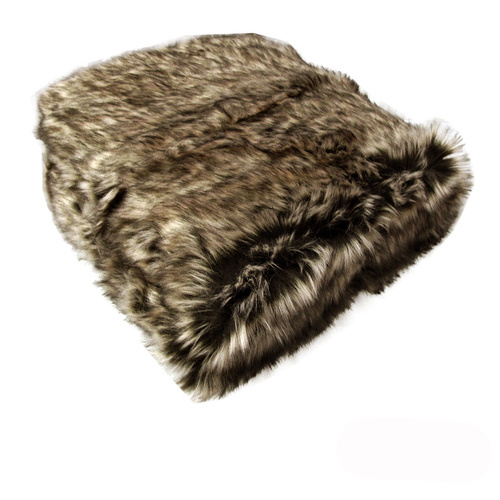 Dale Animal Faux Fur Throw Rug 127 x 152 cm Wild Cat - Main Image