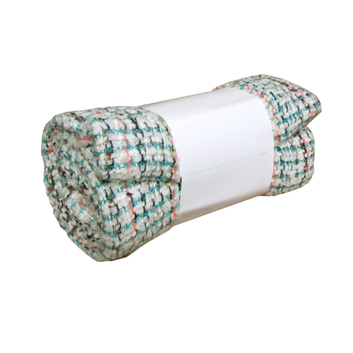 Hotel Living Evie Knitted Fringe Throw Rug Design 1 - Main Image