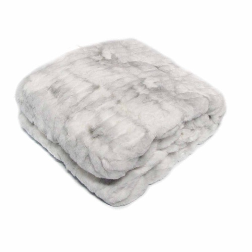 Meadow Soft Faux Fur Throw Rug 127 x 152 cm Arctic Fox - Main Image