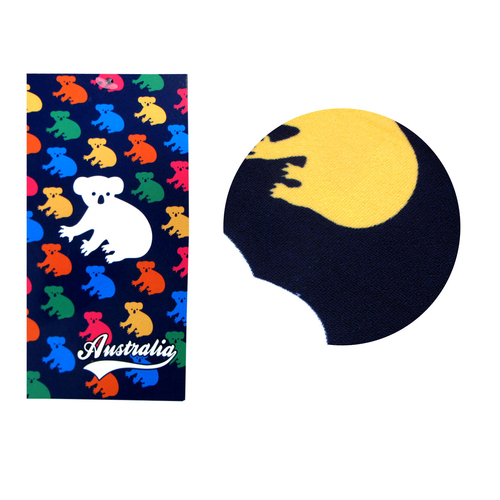 Fluffy Koala Printed Microfiber Beach Towel 75 x 152 cm - Main Image
