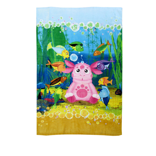 The Adventure of Luntik Beach Towel Moonzy Underwater - Main Image