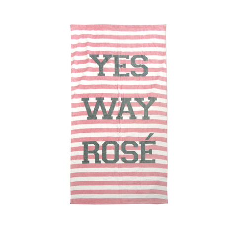 Velour Cotton Printed Beach Towel Way Rose - Main Image