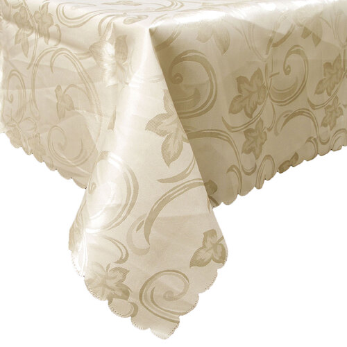 Deco Cream Luxury Jacquard Tablecloth 150 x 270 cm - Main Image
