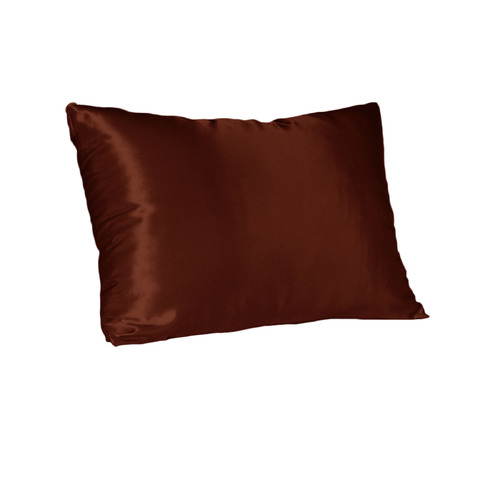 Bambury Satin Standard Pillowcase Chocolate - Main Image