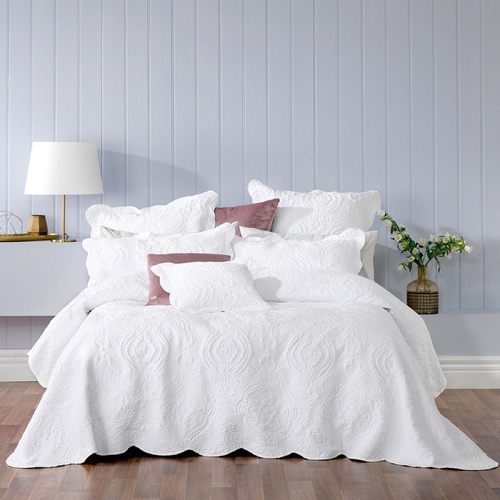 Bianca Elegance Cordelia White Bedspread Set Queen - Main Image