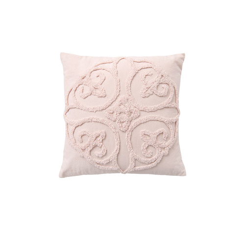 Bianca Ella Blush Square Filled Cushion 43 x 43cm - Main Image