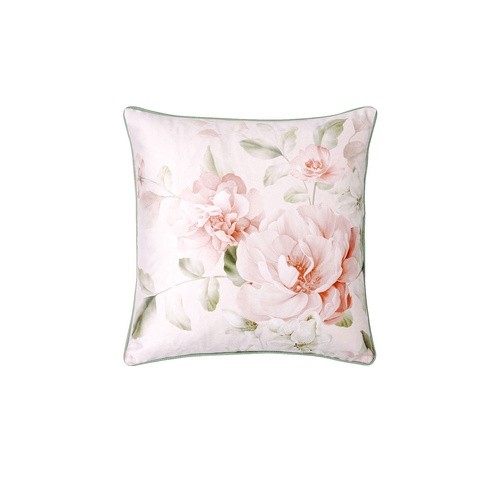 Bianca Layla White Velet Square Filled Cushion 43 x 43cm - Main Image