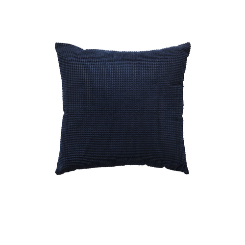 Bianca Lebron Indigo Jacquard Square Filled Cushion - Main Image