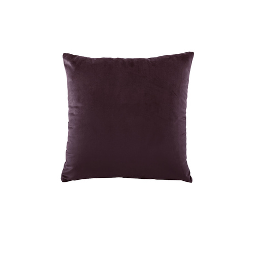 Bianca Vivid Coordinates Square Velvet Cushion Plum 43 x 43cm - Main Image