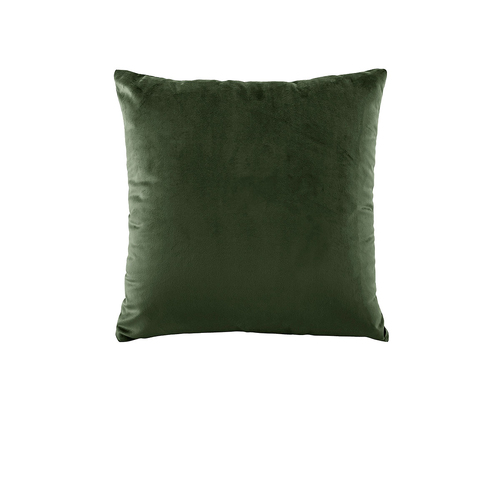 Bianca Vivid Coordinates Square Forest Green Velvet Cushion - Main Image