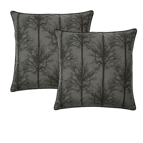 Bianca Pair of Alpine Stag Taupe European Pillowcases - Main Image