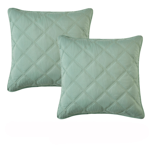 Bianca Pair of Barclay Olive European Pillowcases  65 x 65cm - Main Image