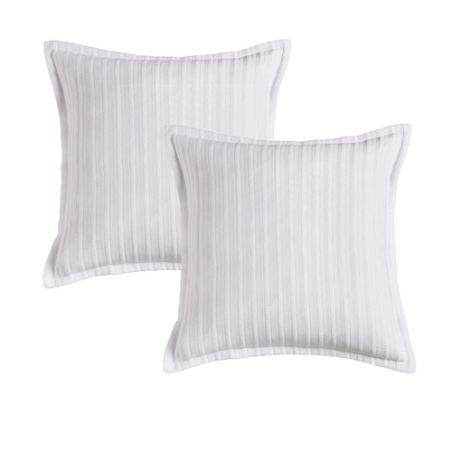 Bianca Pair of Evora White European Pillowcases - Main Image