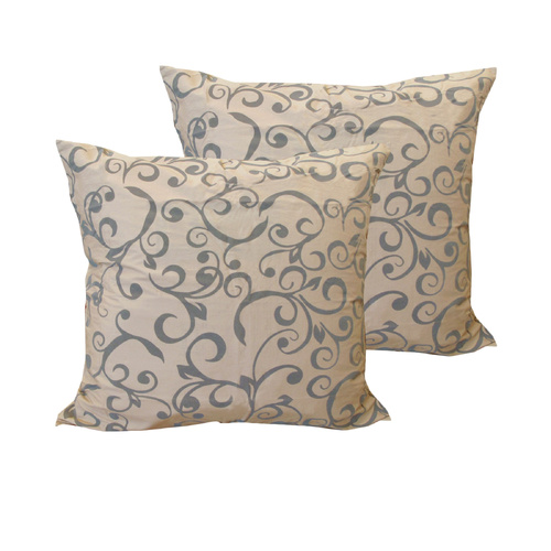 Bianca Pair of European Pillowcases Keilyn Gold 65 x 65 cm - Main Image