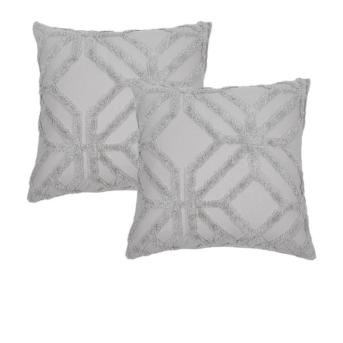 Bianca Pair of Willow Silver European Pillowcases - Main Image