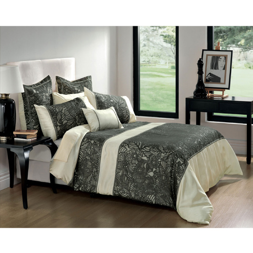 Bianca Lilyfield Ivory Quilt Cover Set Queen - Main Image
