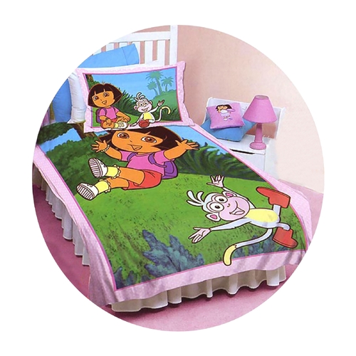 Disney Dora The Explorer Licensed Quilt Cover Set Friends Double - Main Image