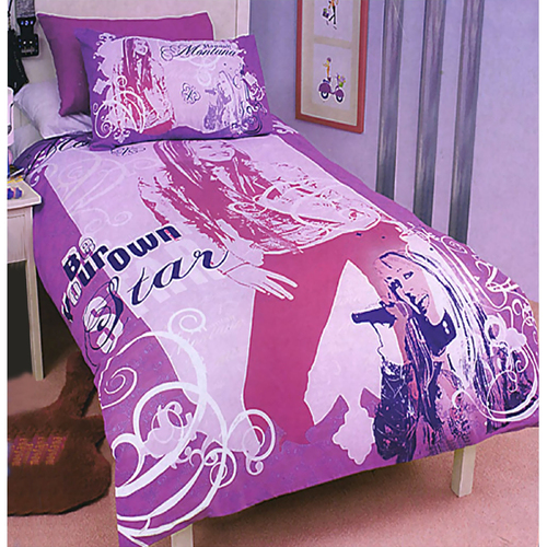 Disney Hannah Montana Be Your Own Star Quilt Cover Set Single - Main Image
